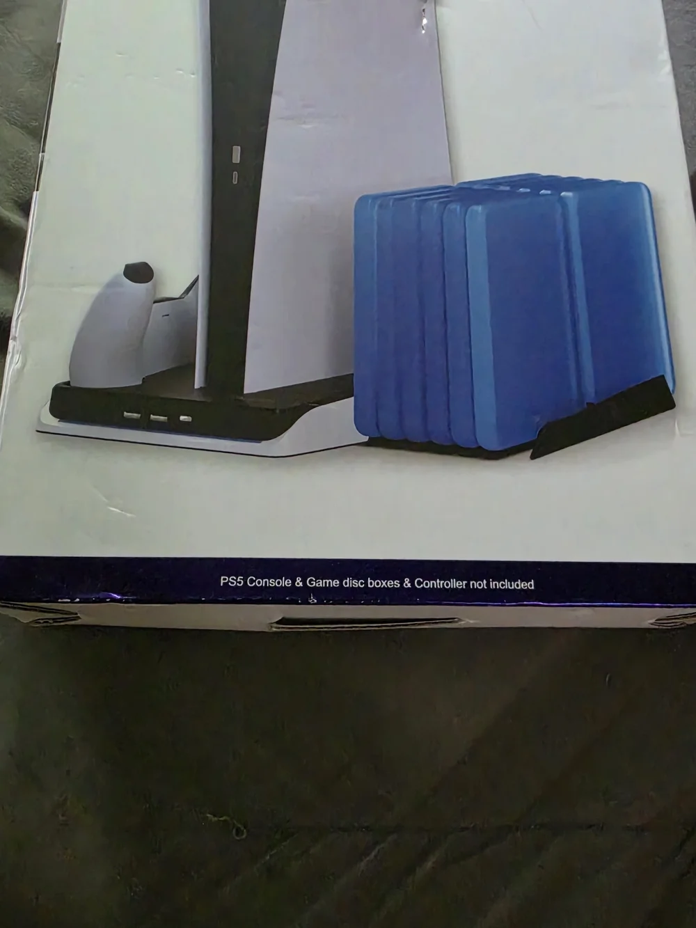 White PS5 Multi-Function Charging Stand with Cooling Fan